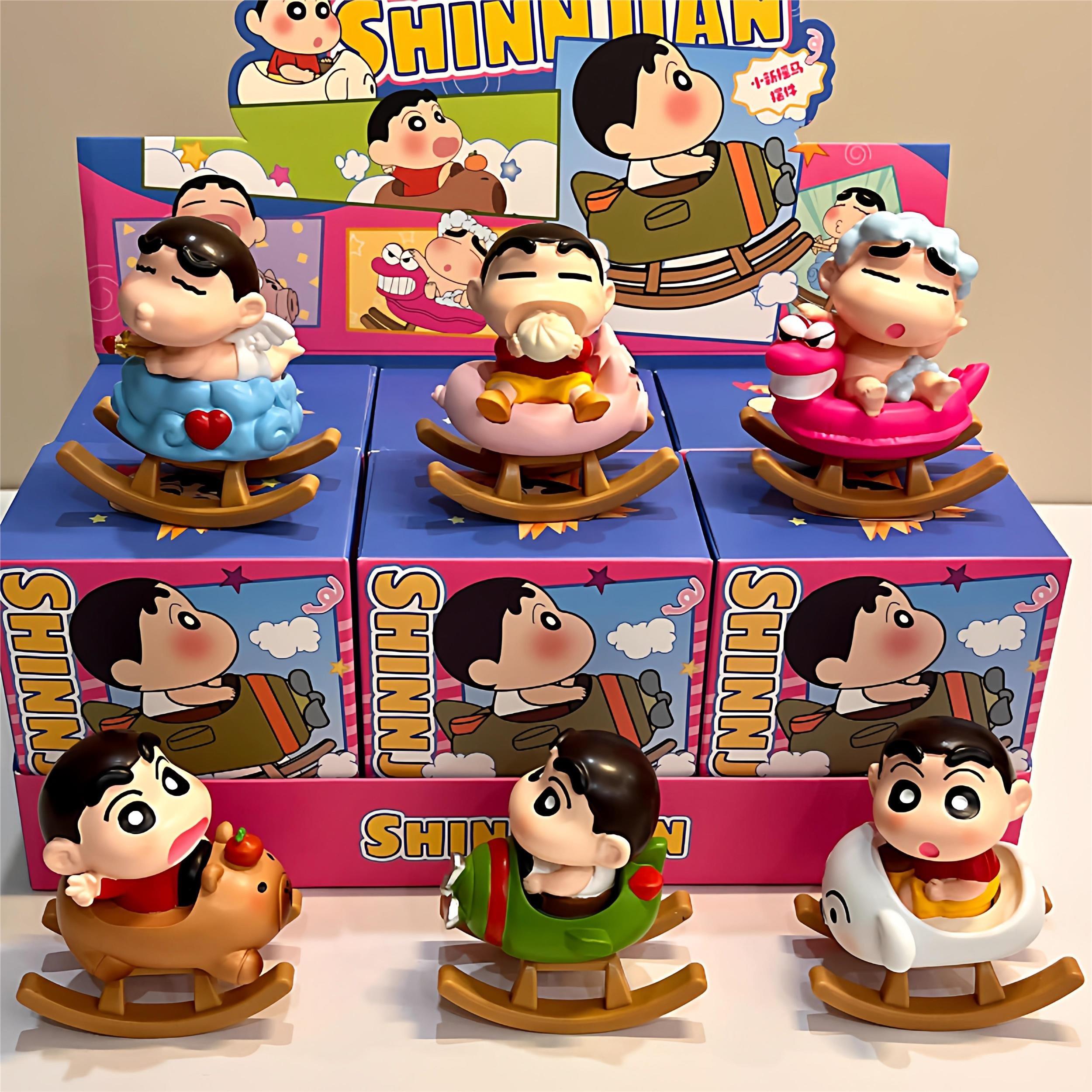 蜡笔小新摇摇马系列盲盒手办潮玩公仔周边玩偶可爱桌面摆件女礼物,模玩/动漫/周边/娃圈三坑/桌游,潮玩盲盒,淘宝优惠券,粉丝福利购,淘宝优惠卷