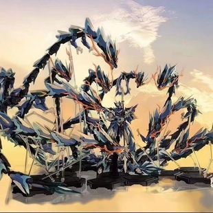 高机甲模型拼装手办HG随机系列模型玩具甲斐之虎吕布积木男孩达