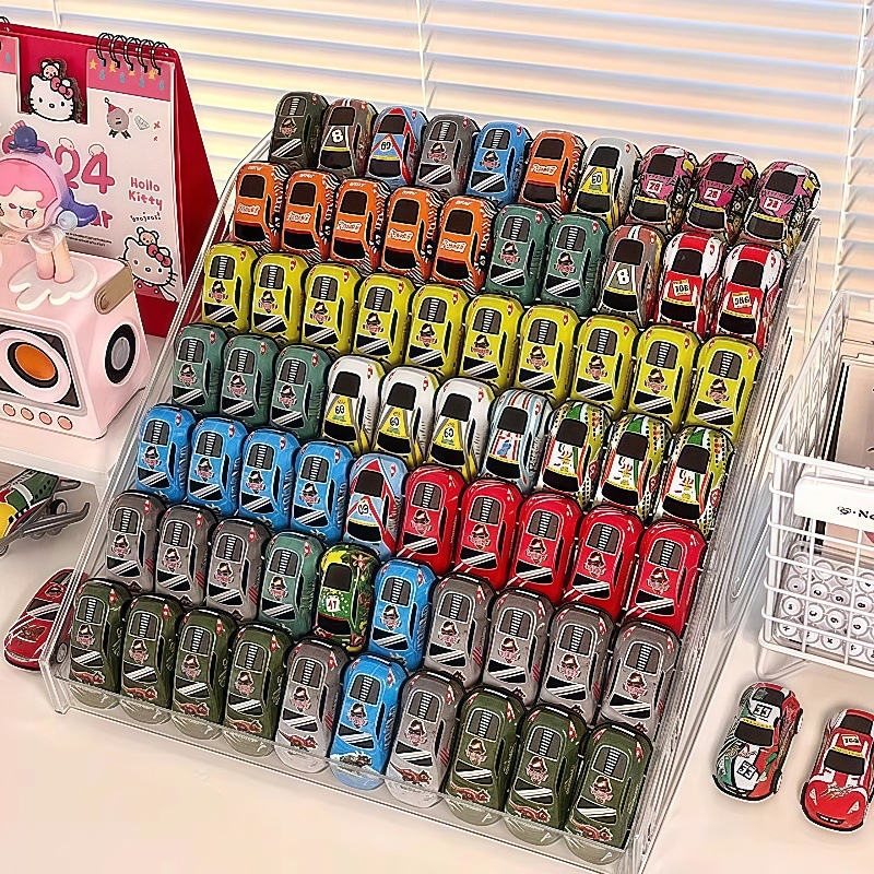 合金模型小汽车展示架1:64风火轮亚克力阶梯透明收纳盒多层
