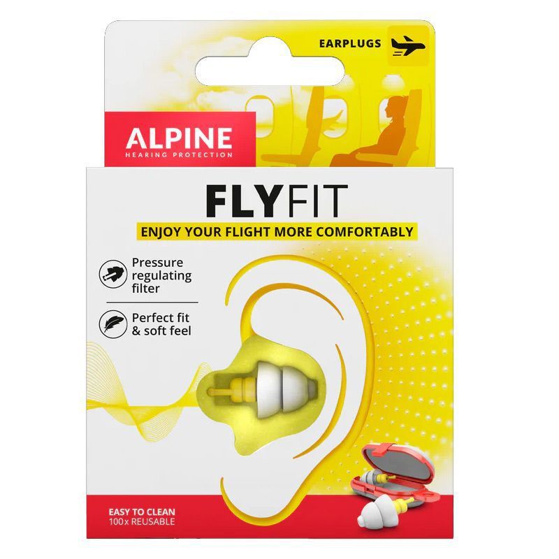 荷兰进口Alpine FlyFit earplugs飞机耳塞 航空飞行减压耳塞