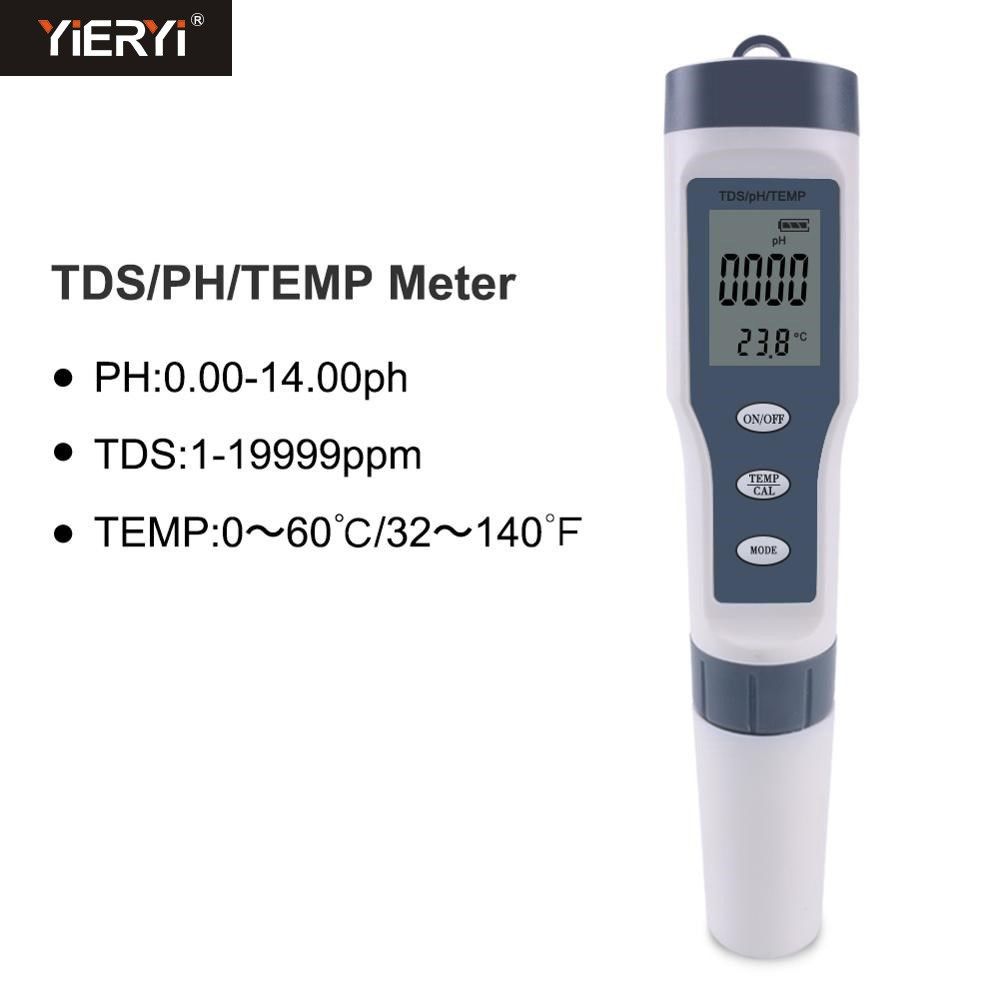 NEW Digital Water Tester 4 in 1/3 in 1 Test EC/TDS/PH/TEMP W