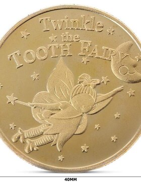 Elf Pattern Non-currency Coin Tooth Fairy Gold Plated Commem