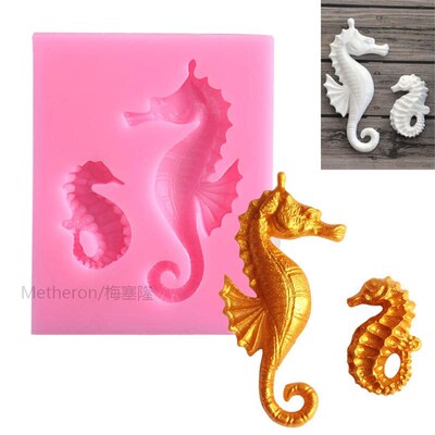 Sea Horse Silicone Fondant Mold Sugarcraft Pastry Cake Decor