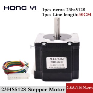 stepper motor NEMA 23 51mm 2.8A, 4-wire 101N.cm 23HS5128 NEM