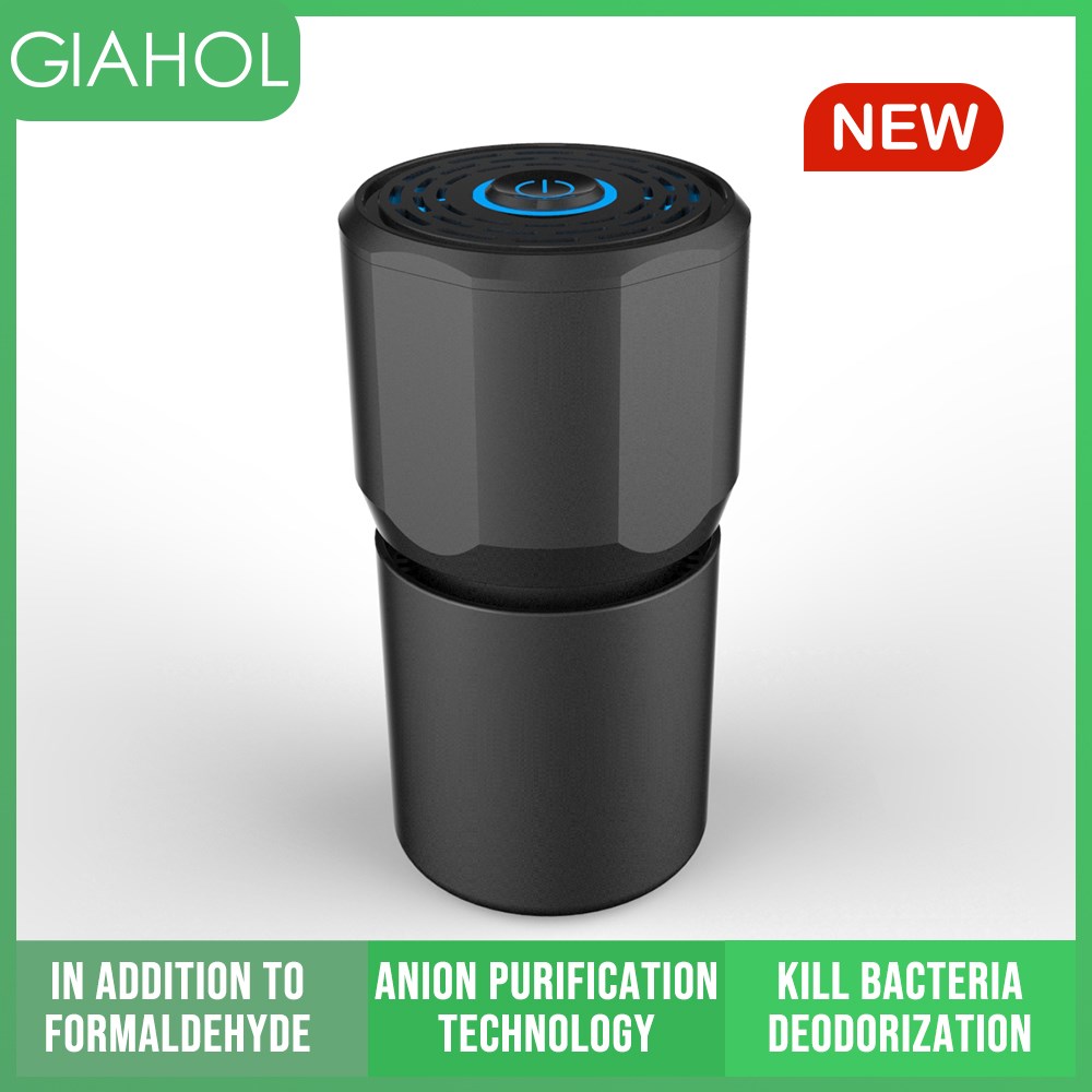 USB Car Air Purifier HEPA Mini Portable air Cleaner Ionizer