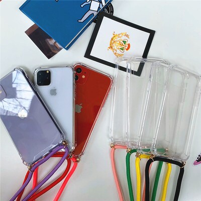 Crossbody Necklace Lanyard Case For iPhone 12 Mini 11 Pro M