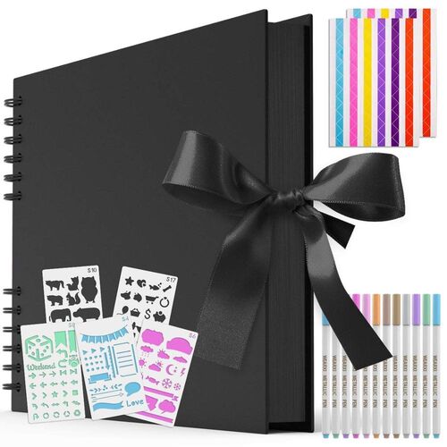 80Pages Black Photo Albums DIY Scrapbook Paper Picture with