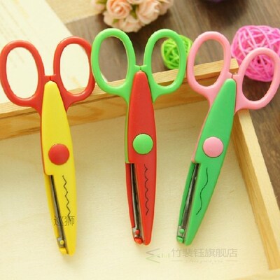 6 pcs/lot Cute Kids DIY Decorative Craft Scissors for Paper