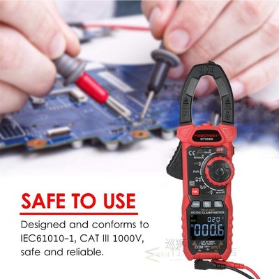 HABOTEST AC/DC Clamp Meter True-RMS Multimeter Anto-Ranging