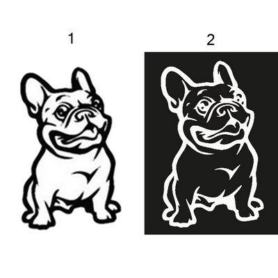 LOVELY CUTE French Bulldog Dog Car Sticker PET Cars Decal W