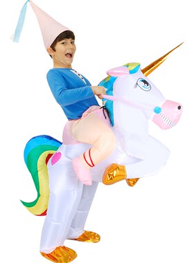 Kid Dinosaur Inflatable Costume Animal Unicorn Horse Bull H