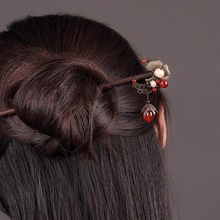 waving Ancient step hairpin wooden