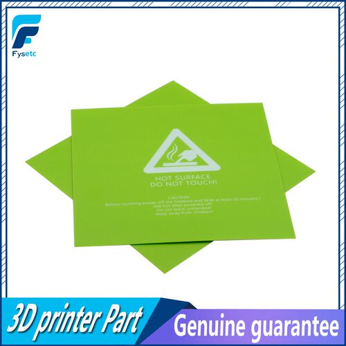 1pc 300x300mm 3D Printer Heat Hot Bed Sticker Green Printed