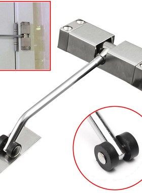 1pc Automatic Mounted Spring Door Closer Stainless Steel Adj