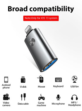 !ACCEZZ OTG Adapter for Lighting to USB For iPhone 7 8 Plus