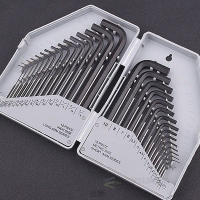 New 0.7-10mm Allen Wrench Imperial Hex Key 30pcs/set Repair