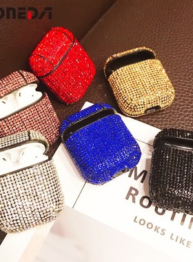 EKONEDA For airpods case Luxury Hard Girl Diamonds pure col