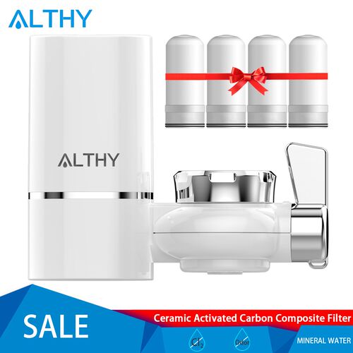 ALTHY Tap Water Filter Purifier Kitchen Faucet Water Purific