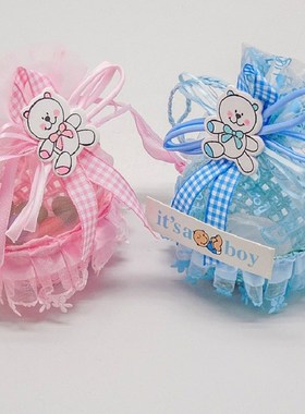 Creative Fruit Basket Candy Box Baby Shower Paper Gift Bag