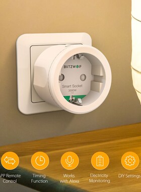 BlitzWolf E  3680W 16A WIFI Smart Socket Outlet Smart APP Re