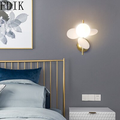 Flower Wall Lamps Single/double Heads Sconce Lamp Home Decor