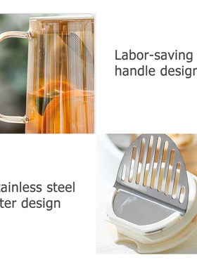 MEMDOO Water Jug Glass Kettle Bottle Pitcher Water Jar Trans