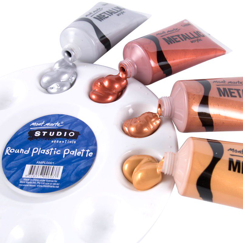 50ml Metallic Color Acrylic Paint for Textile Drawing Wall H