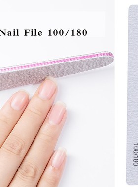 MSHARE Nail Files 100 180 25pcs Grits Nails Sanding File Bu