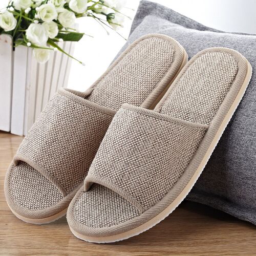 2020 Linen Shoes Women Household Slippers Indoor Floor Shoe