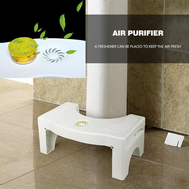Foldable Toilet Squatting Stool Non slip Toilet Footstool A