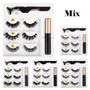 5 Magnet Mix Eyelashes Set Magnetic Liquid Eyeliner & Magnet