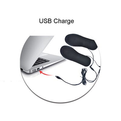 Sock-Pad Usb-Heated-Insoles Feet-Warmer Winter Outdoor 1-Pai