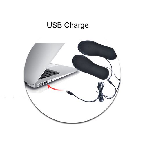 Sock-Pad Usb-Heated-Insoles Feet-Warmer Winter Outdoor 1-Pai