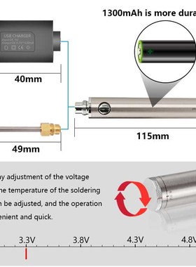 USB Soldering Iron Wireless USB welder 5V 8W portable Chargi