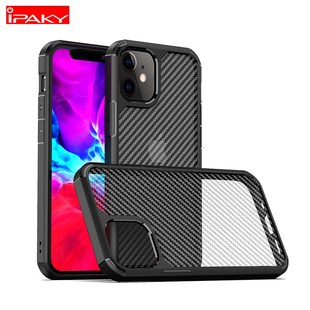 for iPhone 12 Case IPAKY 7 8 Plus SE 2020 Case Carbon Fiber