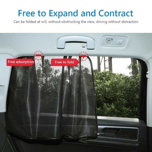 Magnetic Car Window Sun Shade UV Protection Mesh Front+Rear