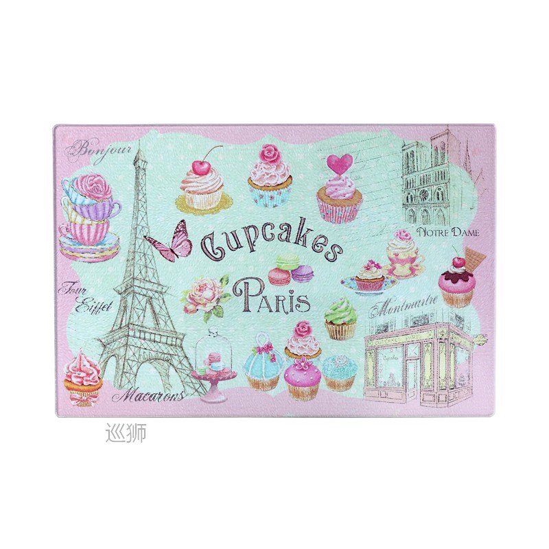 Export toughened glass chopping board antibacterial kitchen