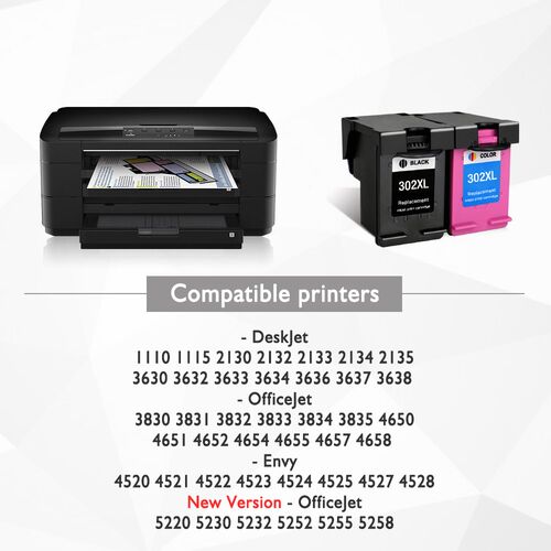 remanufactured 302XL Replacet for HP 302 HP302 XL Ink Cartri