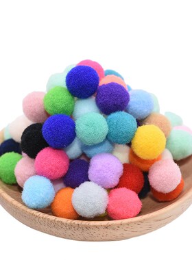 100Pcs/lot 15mm Multi use DIY Soft Pompoms Balls Kids Toys