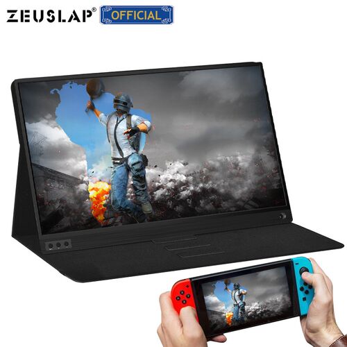 ZEUSLAP thin portable lcd hd monitor 15.6 usb type c hdmi fo