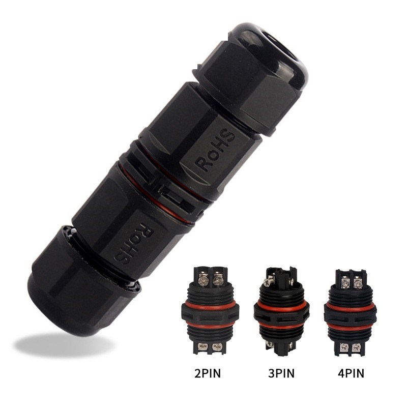 IP68 Cable Connector 400V 25A 6-11mm 2/3/4Pin Electrical Scr
