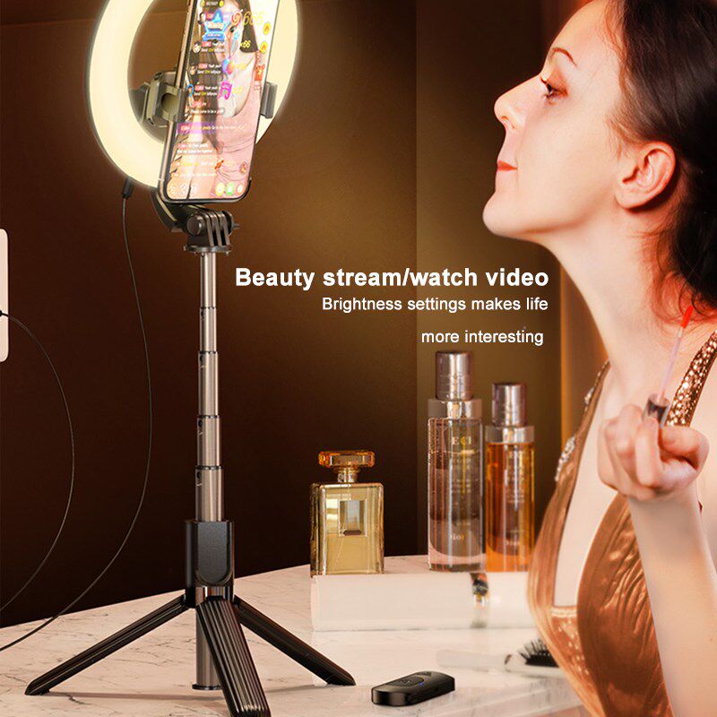HOCO Ring Light With Tripod Stand Phone Holder 3 Light Mode