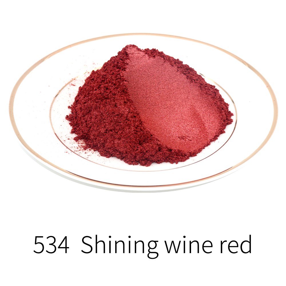 Wine Red Pearl Powder Pigment Mineral Mica Powder Dye Colora