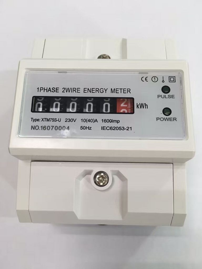 Three  phase Din Rail energy meter Current Voltage Power Met