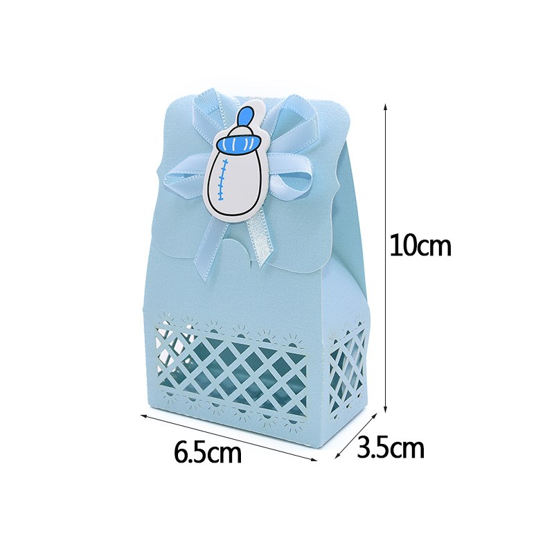 12Pcs Cute Baby Shower Gift Box Candy Box Boy Girl Baby Show