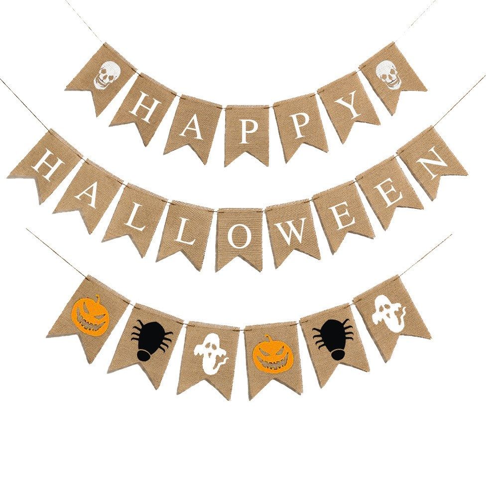 Halloween Mabula flag pull flower decoration items and图片