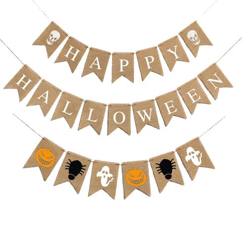 Halloween Mabula flag pull flower decoration items and