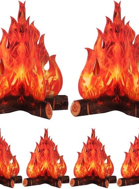 Bonfire Paperboard Festival Decoration 2 Styles Safe Home