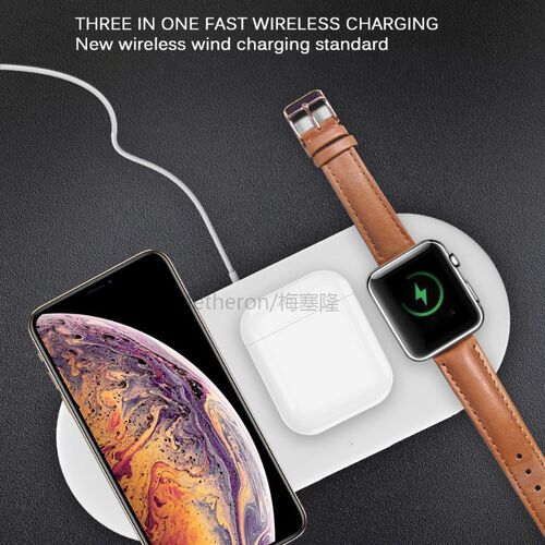 3 in 1 10W Wireless Charger Station Stand Pad Charging Dock
