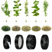 Alloy Hand Herb Crank Zinc Crusher Mill Layers Tobacco Smo